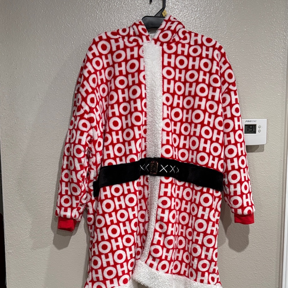 Cozy Red and White Holiday Dress